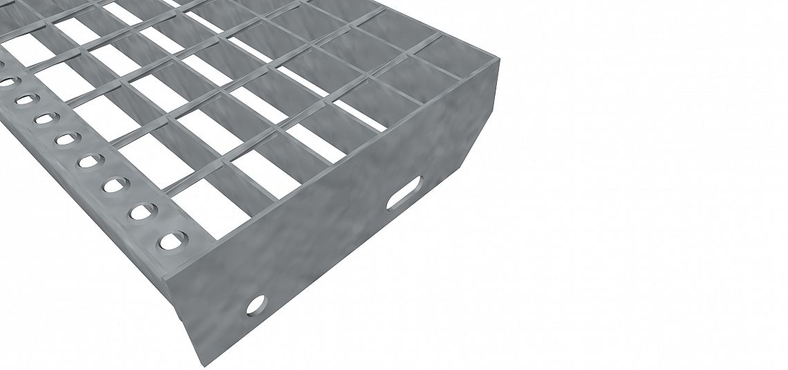 Schodiskové stupne SP-34/50-30/2 - oceľ-zinkovaná -  800x305