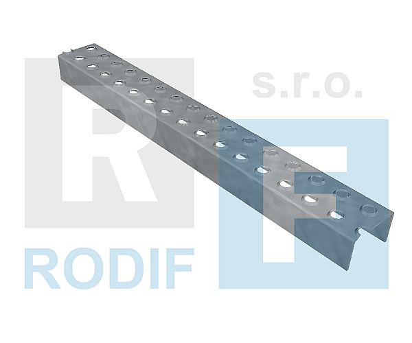 Rebríkové priečky ZP2-50-37/2,0 - nerez V2A (1.4301)-surová - 1500x50