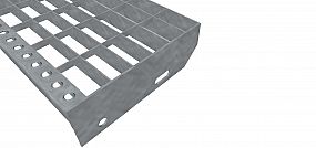 Schodiskové stupne PR-33/66-30/2 - oceľ-zinkovaná -  600x240