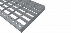 Schodiskové podesty PR-33/66-30/2 - oceľ-čierna - 1000x250