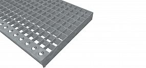 Schodiskové podesty PR-22/22-30/2 - nerez V2A (1.4301)-morená -  800x1000